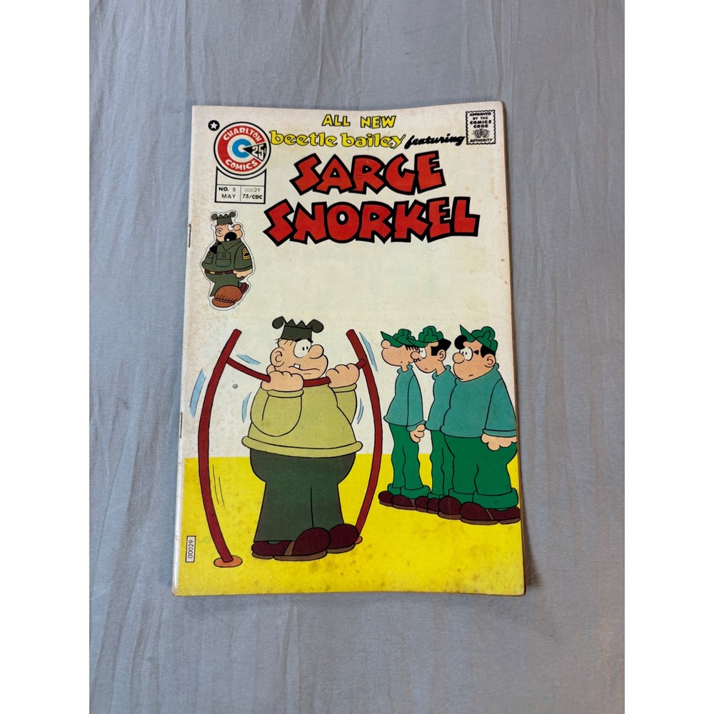 Beetle Bailey  Sarge Snorkel comic No 8 May 1975 Charlton Comics Vintage